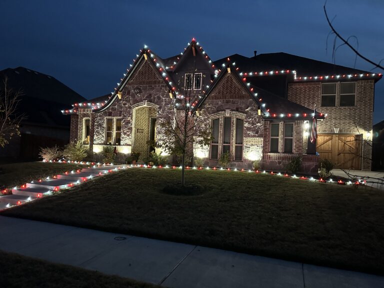 Red and White LED Christmas lights