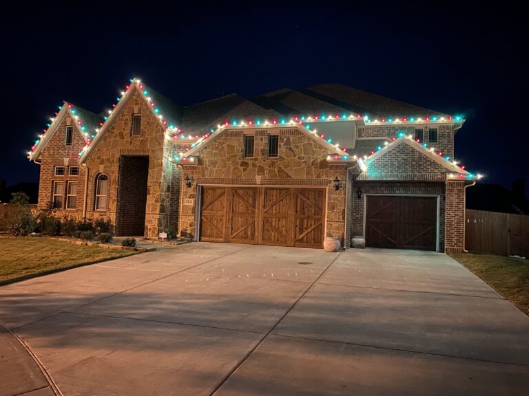 Warm White/Red/Green Christmas lights