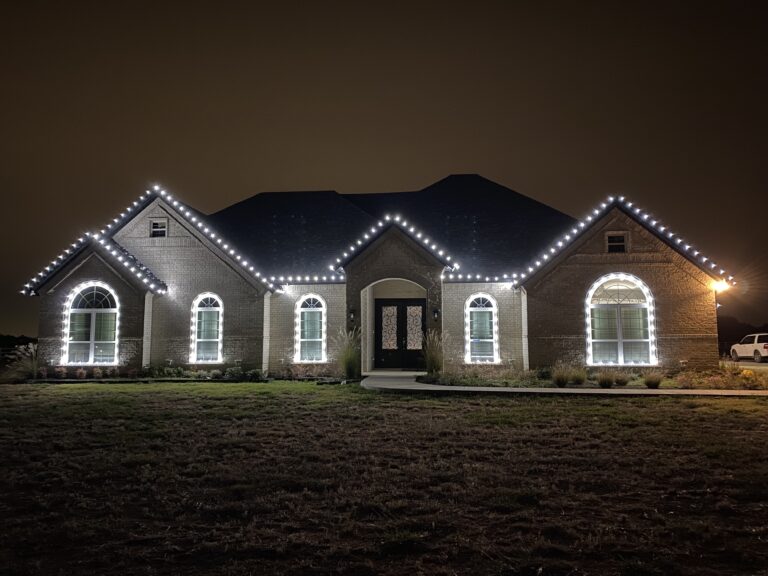 Cool white Christmas lights